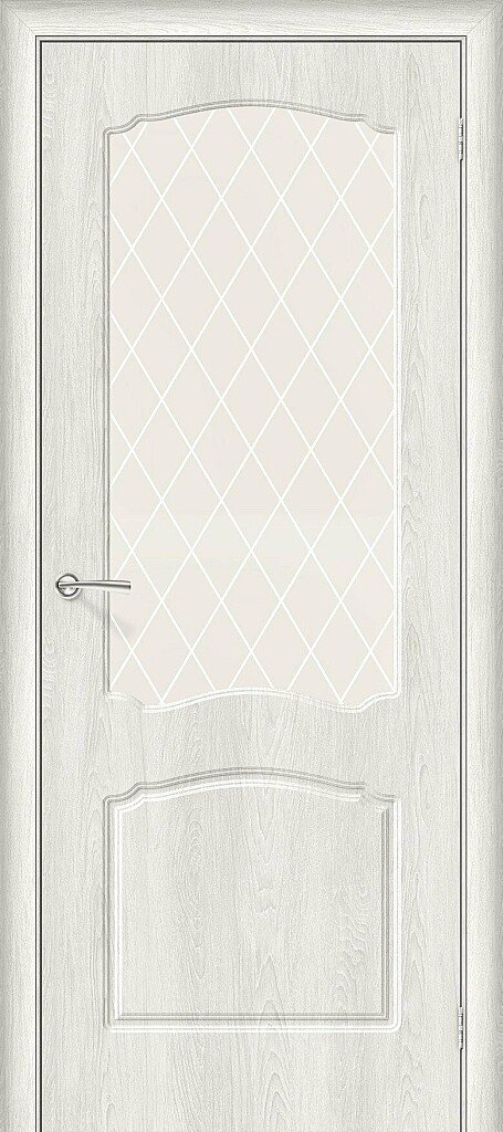 Дверь межкомнатная Браво Альфа-2 Casablanca / White Crystal
