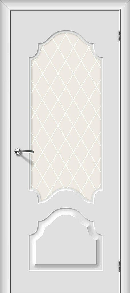 Дверь межкомнатная Браво Скинни-33 Fresco / White Crystal