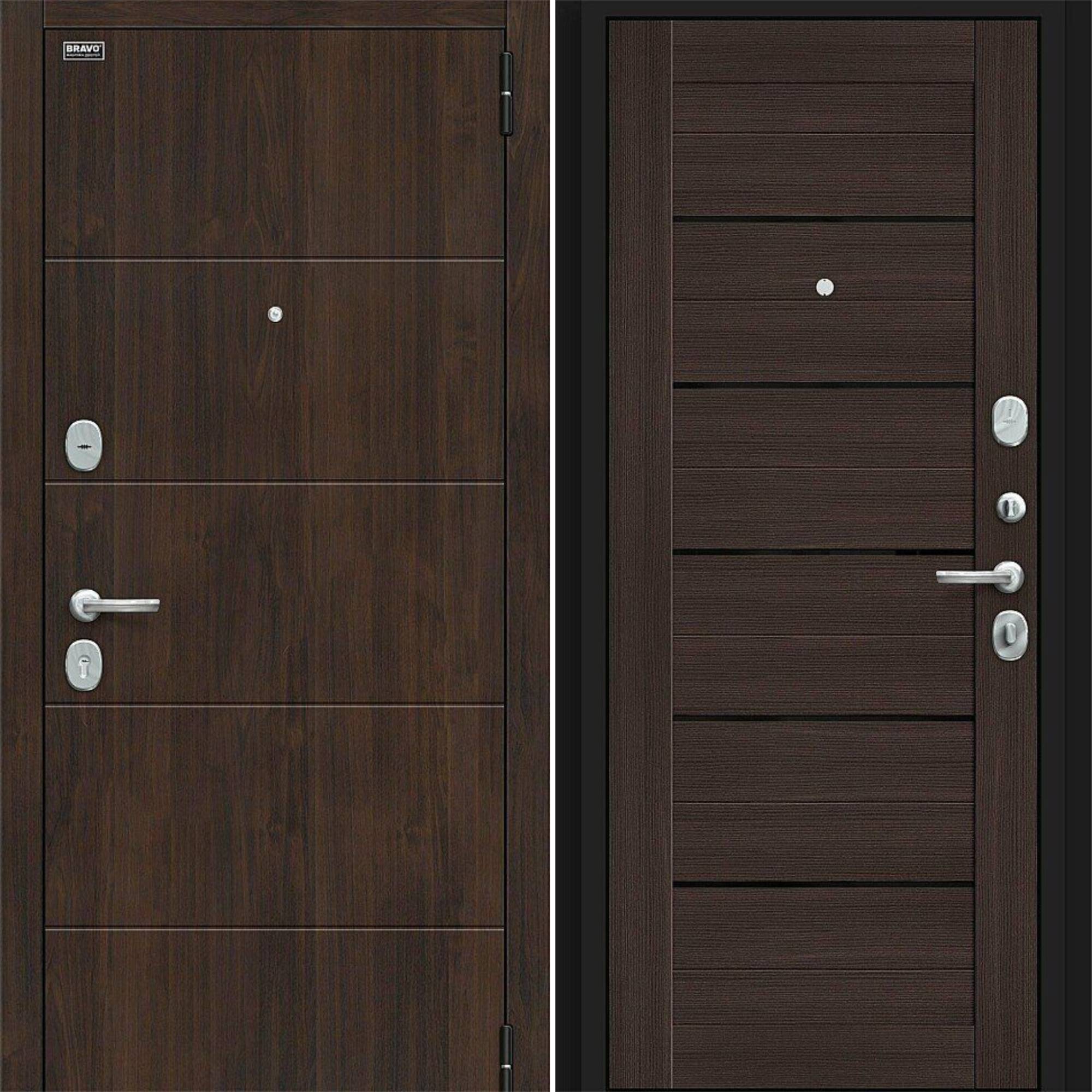 Входная дверь Браво R Прайм Almon / Wenge Veralinga