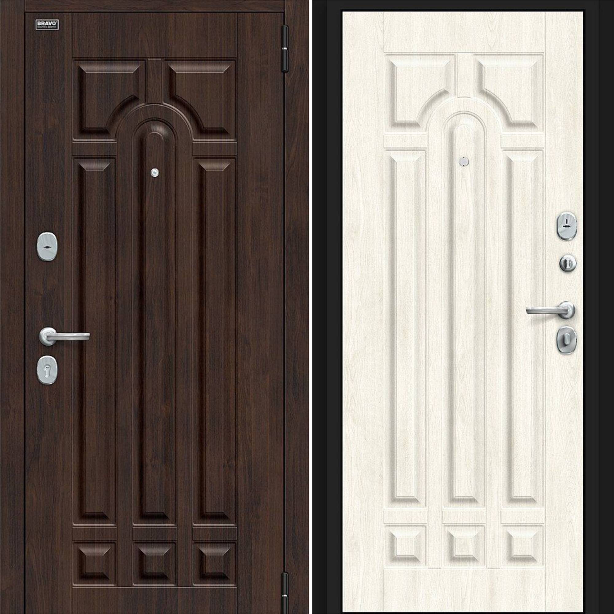 Входная дверь Браво R Форт Kale Almon / Nordic Oak