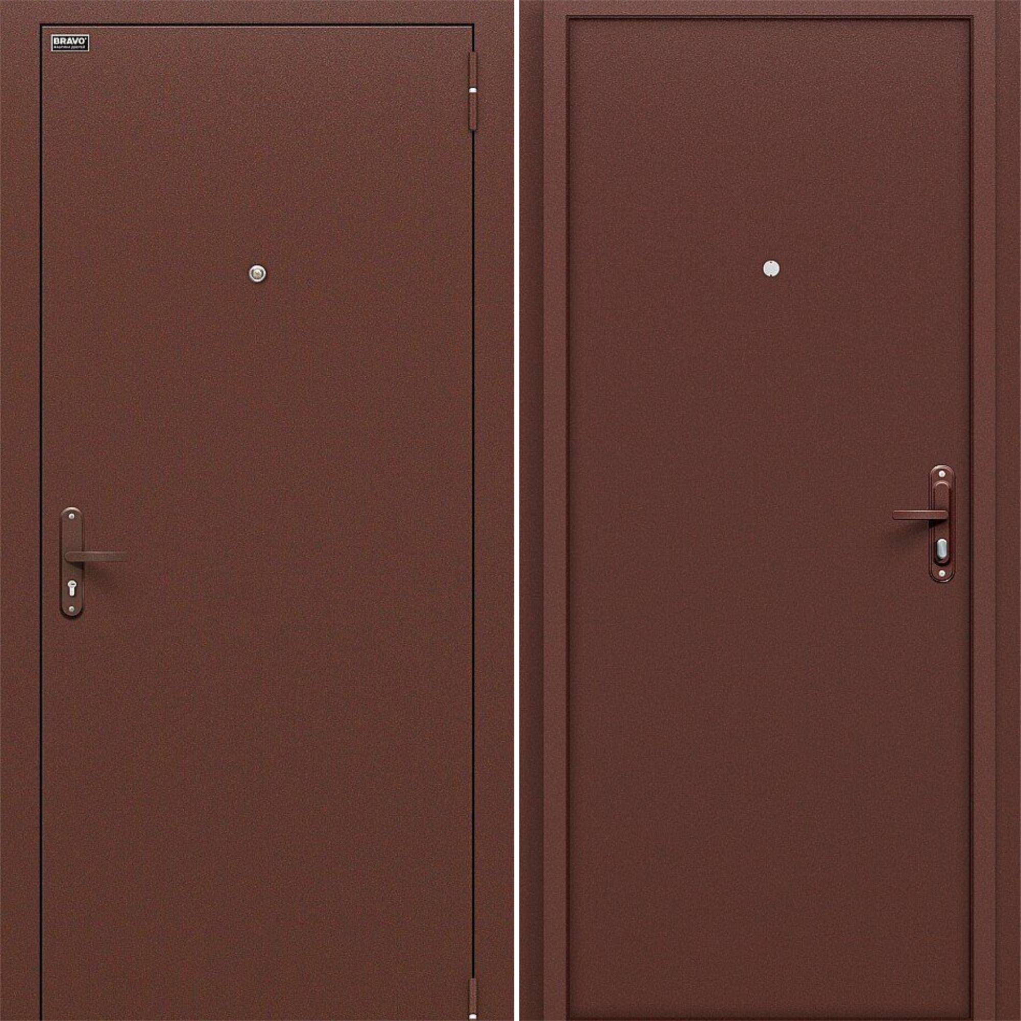Входная дверь Браво Optim Тайга-5 Антик Медный / Антик Медный