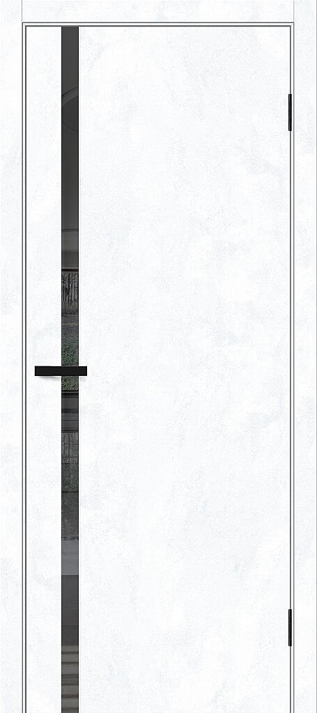 Дверь межкомнатная Bravo Браво-1.55 Snow Art / Mirox Grey