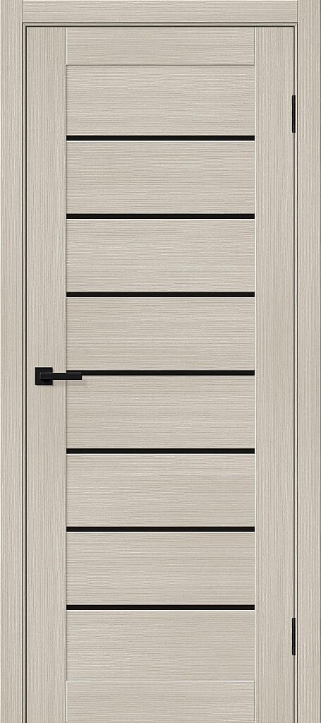 Дверь межкомнатная Bravo Браво-22.Л Cream Melinga / Black Shine