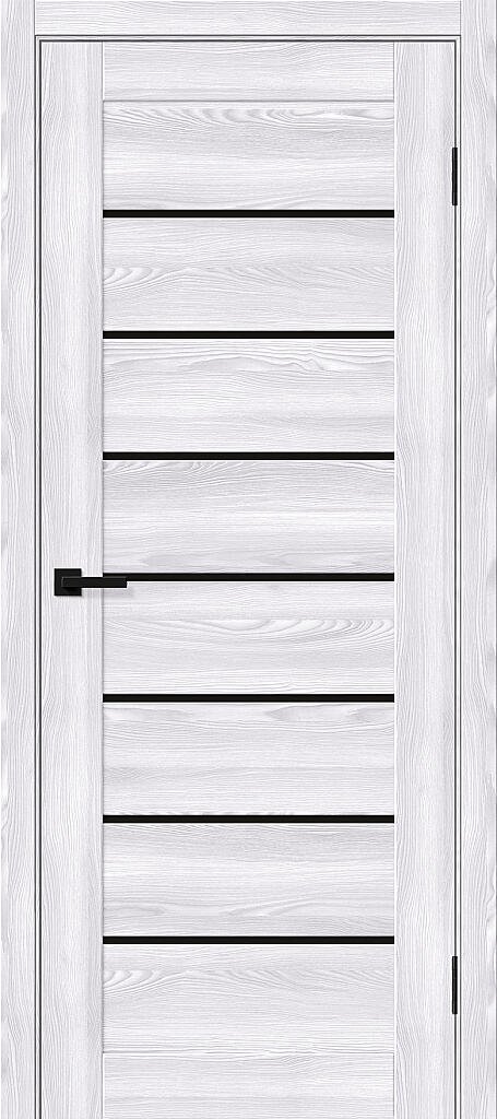 Дверь межкомнатная Bravo Браво-22 Riviera Ice / Black Shine