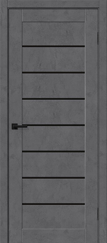 Дверь межкомнатная Bravo Браво-22 Slate Art / Black Shine