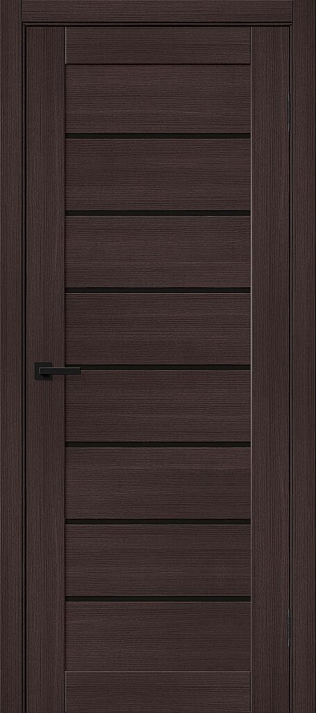 Дверь межкомнатная Bravo Браво-22 Wenge Melinga / Black Shine