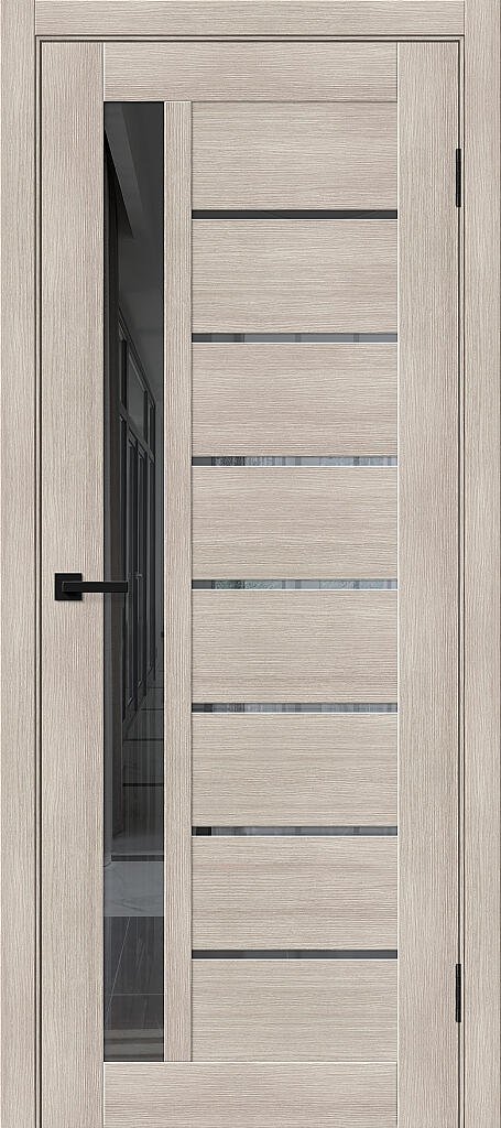 Дверь межкомнатная Bravo Браво-27 Cappuccino Melinga / Mirox Grey