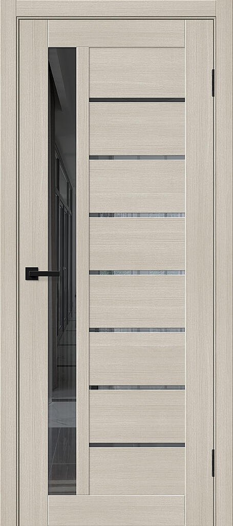 Дверь межкомнатная Bravo Браво-27.Л Cream Melinga / Mirox Grey