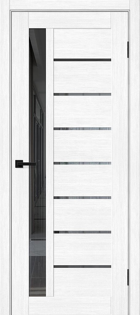 Дверь межкомнатная Bravo Браво-27 Snow Melinga / Mirox Grey