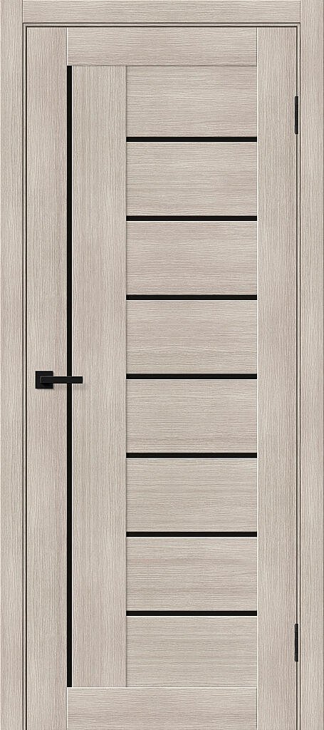 Дверь межкомнатная Bravo Браво-29 Cappuccino Melinga / Black Shine