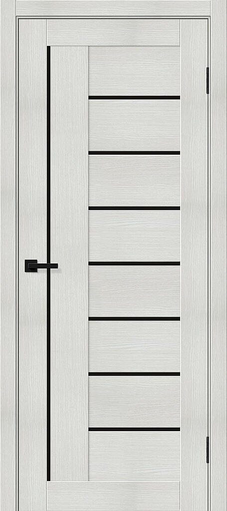 Дверь межкомнатная Bravo Браво-29.Л Bianco Melinga / Black Shine