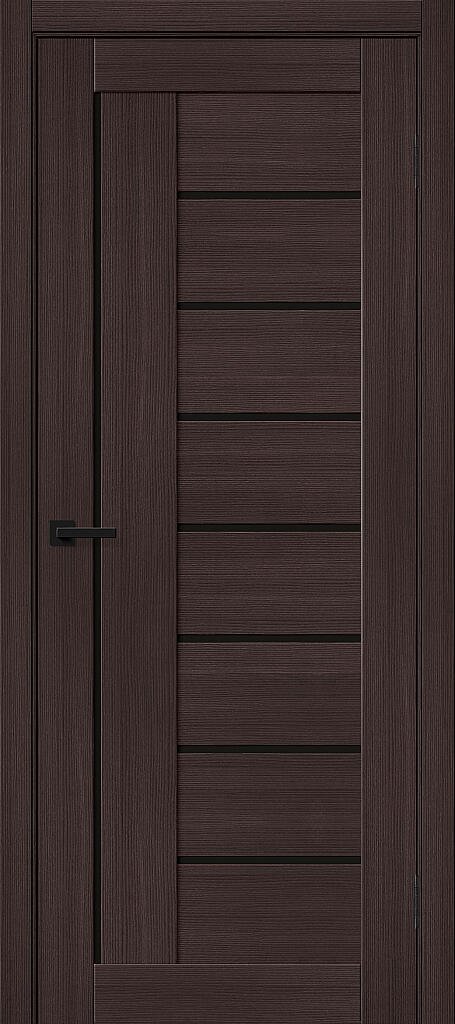 Дверь межкомнатная Bravo Браво-29 Wenge Melinga / Black Shine