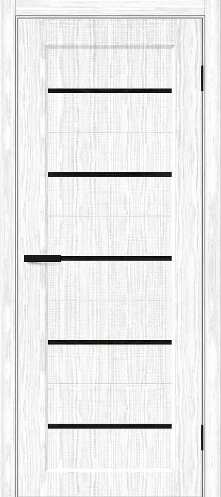 Дверь межкомнатная Браво Мода-22 Black Line Snow Melinga