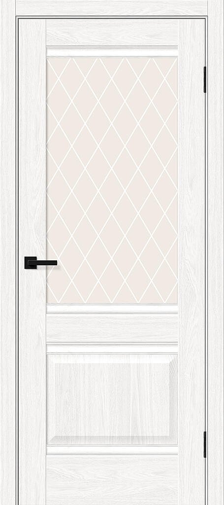 Дверь межкомнатная Браво Прима-3 White Dreamline / White Сrystal