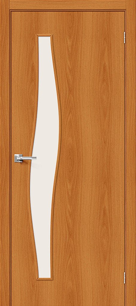 Дверь межкомнатная Браво-6С Л-12 (МиланОрех)