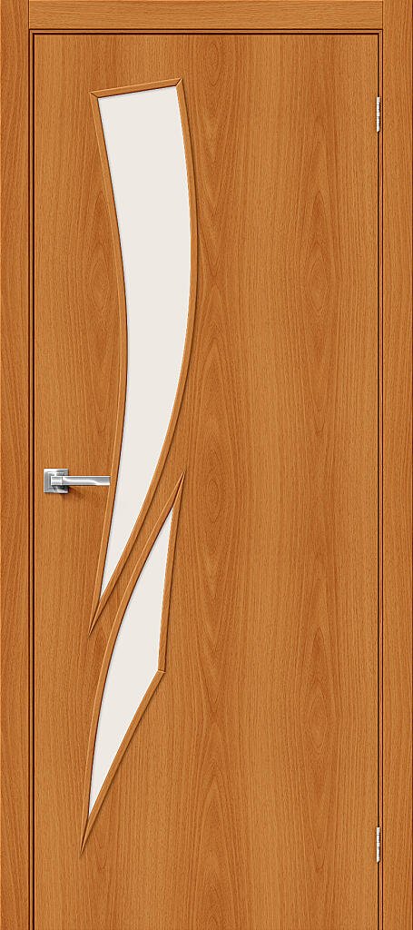 Дверь межкомнатная Браво-8С Л-12 (МиланОрех)