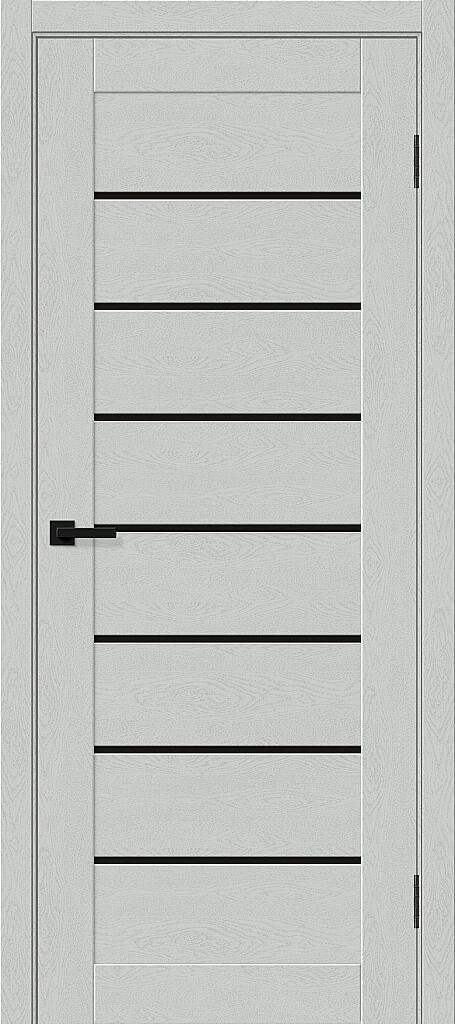 Дверь межкомнатная Браво-22 Black Shine Grey Silkwood