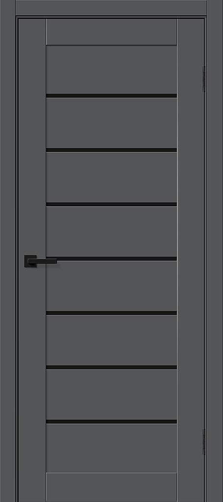 Дверь межкомнатная Браво-22 Black Shine Stormy Silk