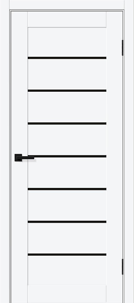 Дверь межкомнатная Браво-22 Black Shine White Silk 