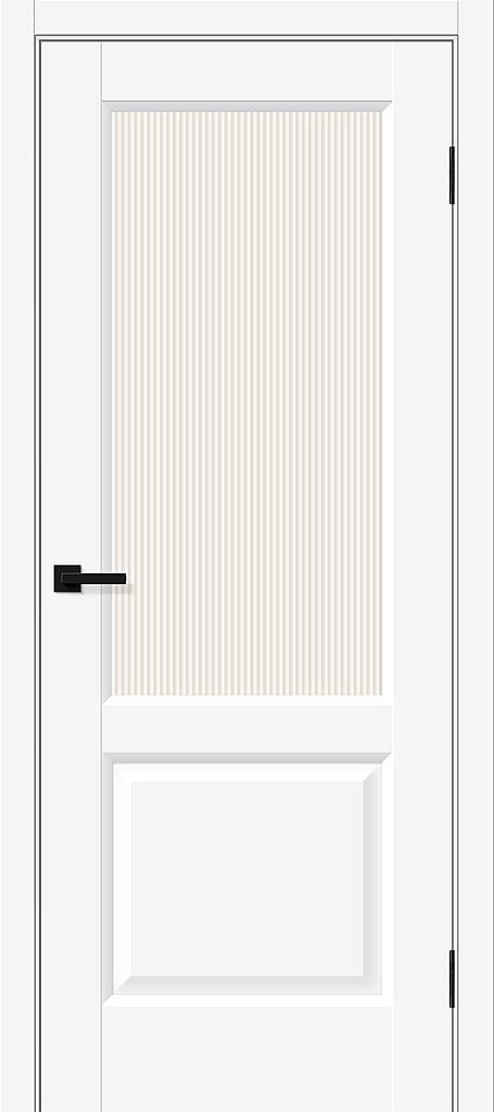 Дверь межкомнатная Браво Неоклассик-33 White Silk / Magic Moru