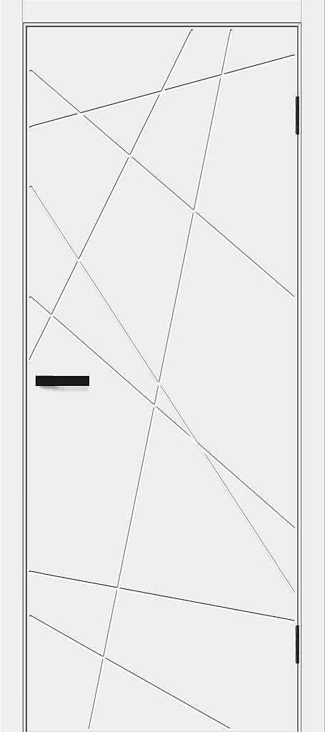 Дверь межкомнатная Браво Граффити-5.Д White Pro