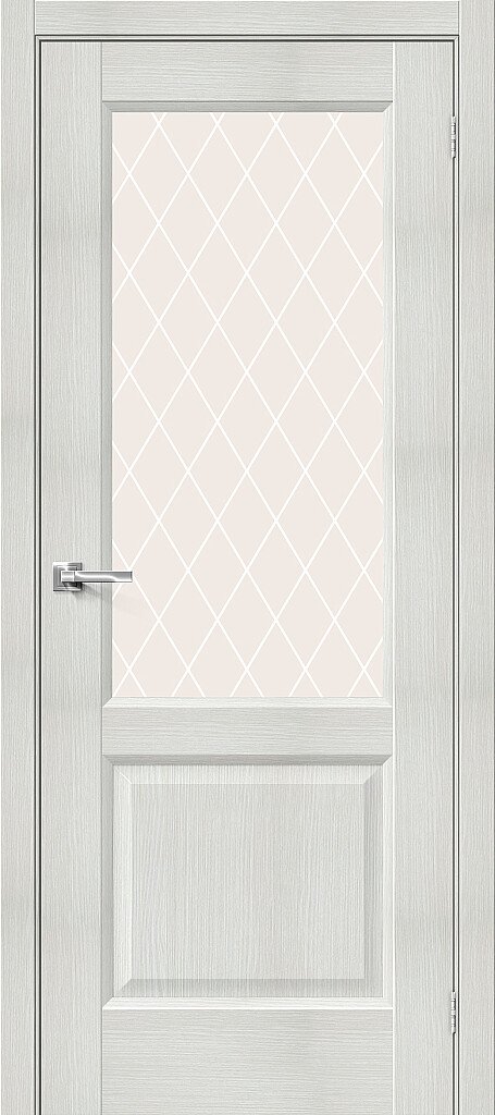 Дверь межкомнатная Браво Неоклассик-33 Bianco Veralinga / White Сrystal