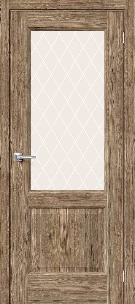 Дверь межкомнатная Браво Неоклассик-33 Original Oak / White Сrystal