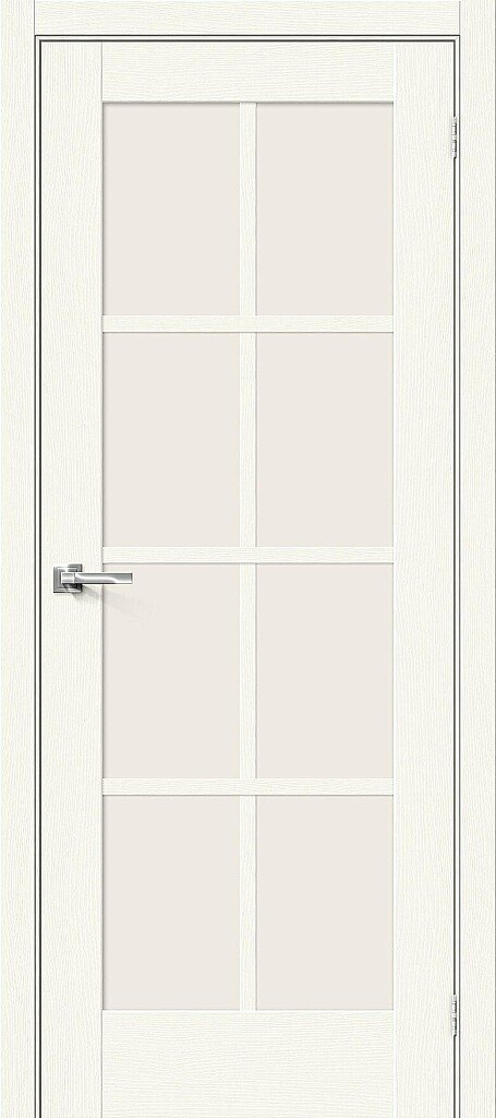 Дверь межкомнатная Браво Прима-11.1 White Wood / Magic Fog