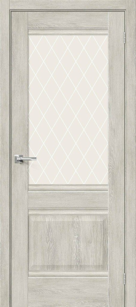 Дверь межкомнатная Браво Прима-3 Chalet Provence / White Сrystal