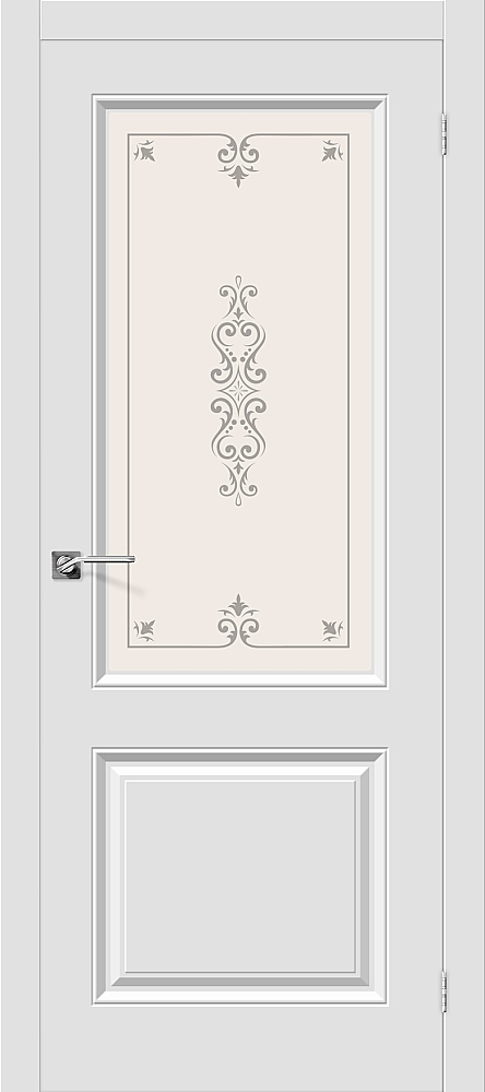 Дверь межкомнатная Браво Скинни-13 П-23 (Белый)