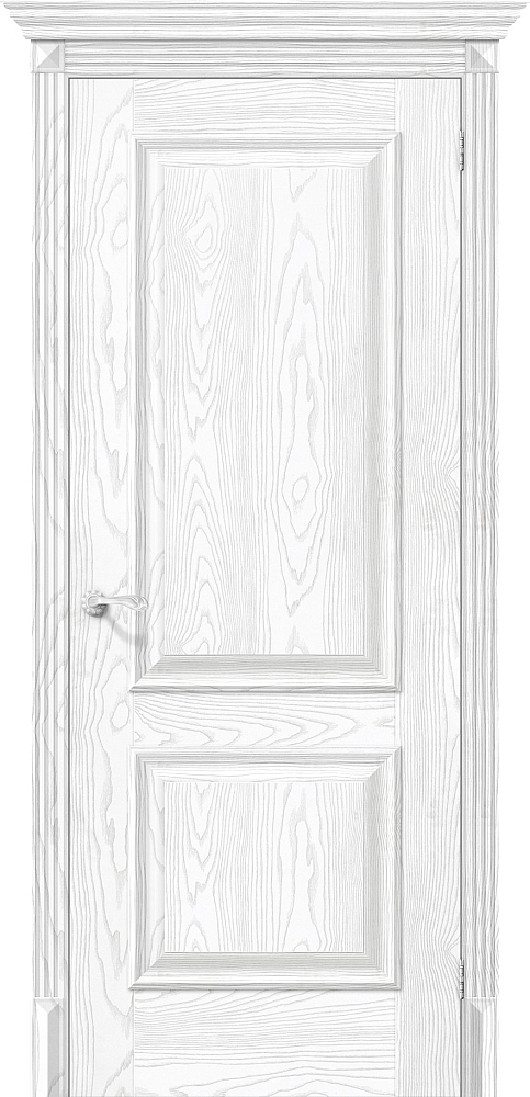 Дверь межкомнатная эко шпон Браво Классико-12 Silver Ash