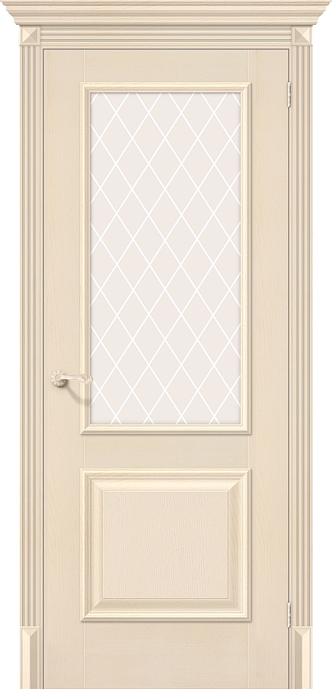 Дверь межкомнатная эко шпон Браво Классико-13 Ivory