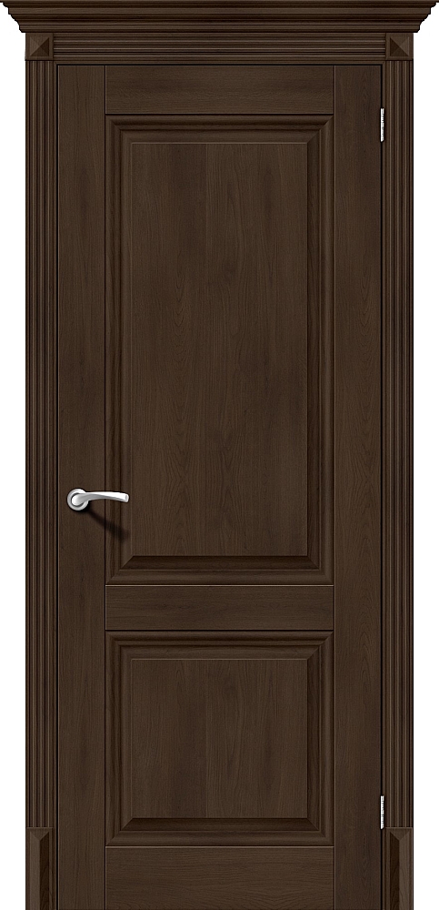 Дверь межкомнатная эко шпон Браво Классико-32 Dark Oak