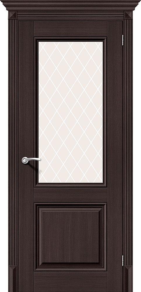 Дверь межкомнатная эко шпон Браво Классико-33 Wenge Veralinga