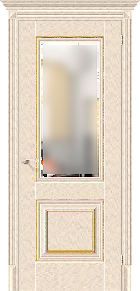 Дверь межкомнатная эко шпон Браво Классико-33G-27 Ivory