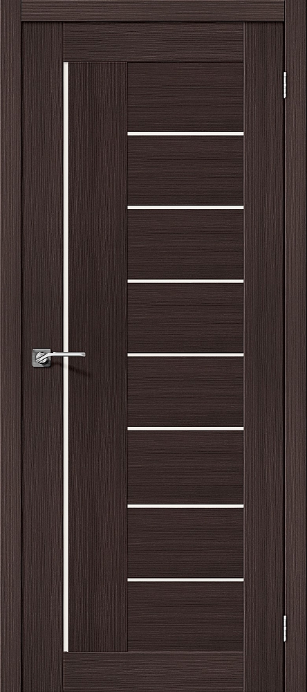 Дверь межкомнатная эко шпон Браво Порта-29 Wenge Veralinga/Magic Fog