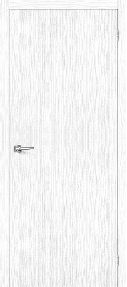 Дверь межкомнатная эко шпон Браво Тренд-0 Snow Veralinga