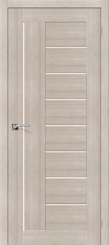 Дверь межкомнатная эко шпон Браво Порта-29 Cappuccino Veralinga/Magic Fog
