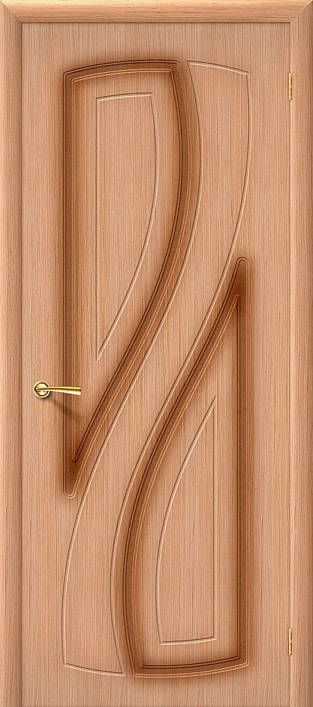 Дверь межкомнатная шпон файн-лайн Браво Стандарт-Лагуна Ф-01 (Дуб)