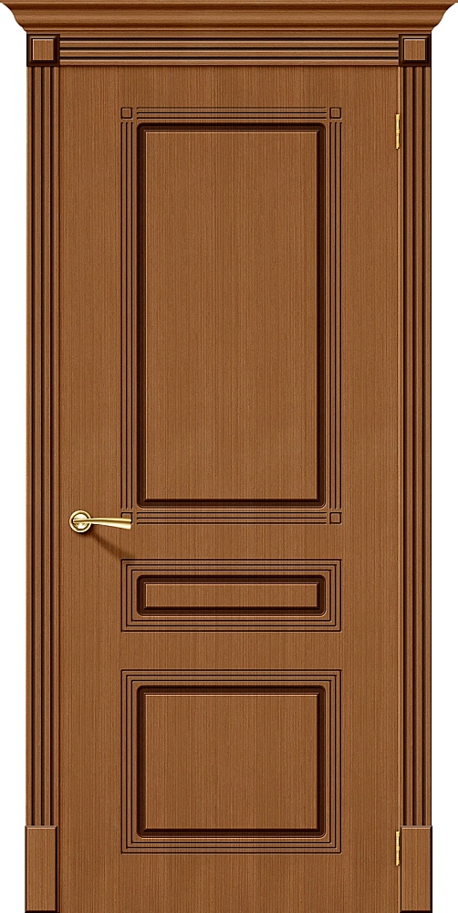 Дверь межкомнатная Bravo Шпон файн-лайн Стиль  Ф-11 (Орех)