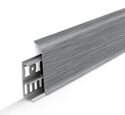 Плинтус Deconika Алюминий темный 187