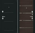 Входная дверь Браво R Лайн Букле черное / Wenge Veralinga