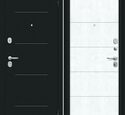 Входная дверь Браво R Граффити-1 Букле черное / Snow Art
