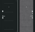 Входная дверь Браво R Граффити-1 Букле черное / Slate Art