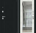 Входная дверь Браво R Флэш Букле черное / Bianco Melinga