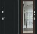 Входная дверь Браво R Флэш Букле черное / Wenge Veralinga