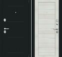 Входная дверь Браво R Техно Kale Букле черное / Bianco Veralinga