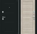 Входная дверь Браво R Техно Kale Букле черное / Cappuccino Veralinga
