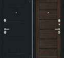 Входная дверь Браво R Техно Kale Букле черное / Wenge Veralinga