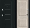Входная дверь Браво R Некст Kale Букле черное / Cappuccino Veralinga